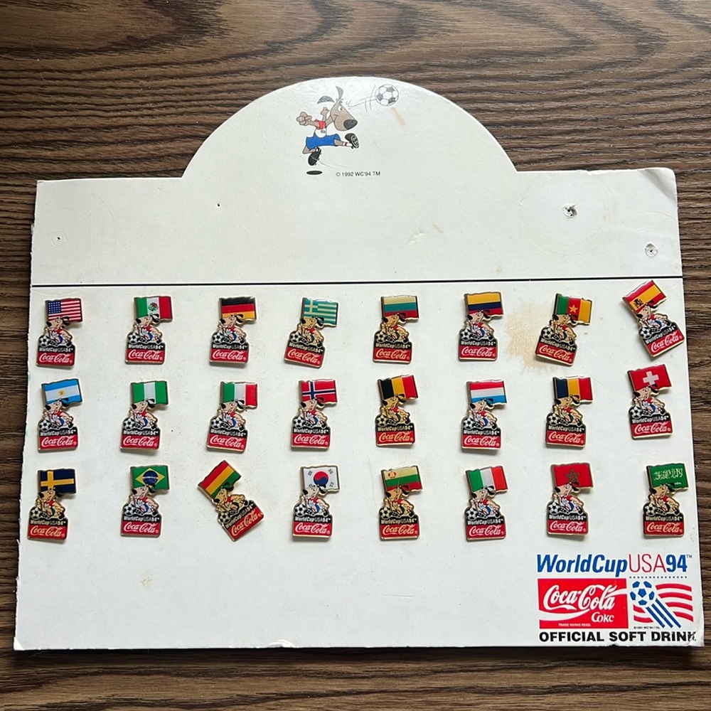 Coca Cola 1994 World Cup pins